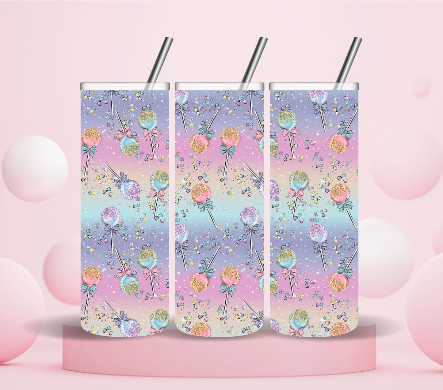 Sugar Rush - Adhesive Vinyl Wrap Vinyl Tumbler wrap Collection- 10 Prints