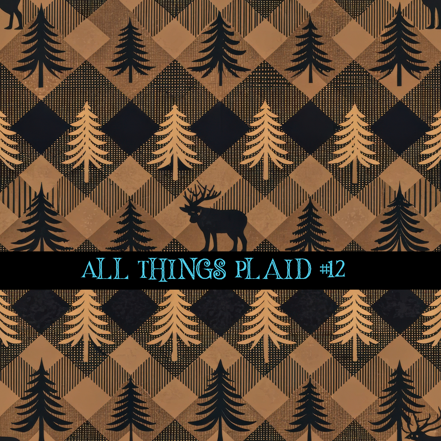 All Things Plaid- 12x12 vinyl sheets-12 designs available