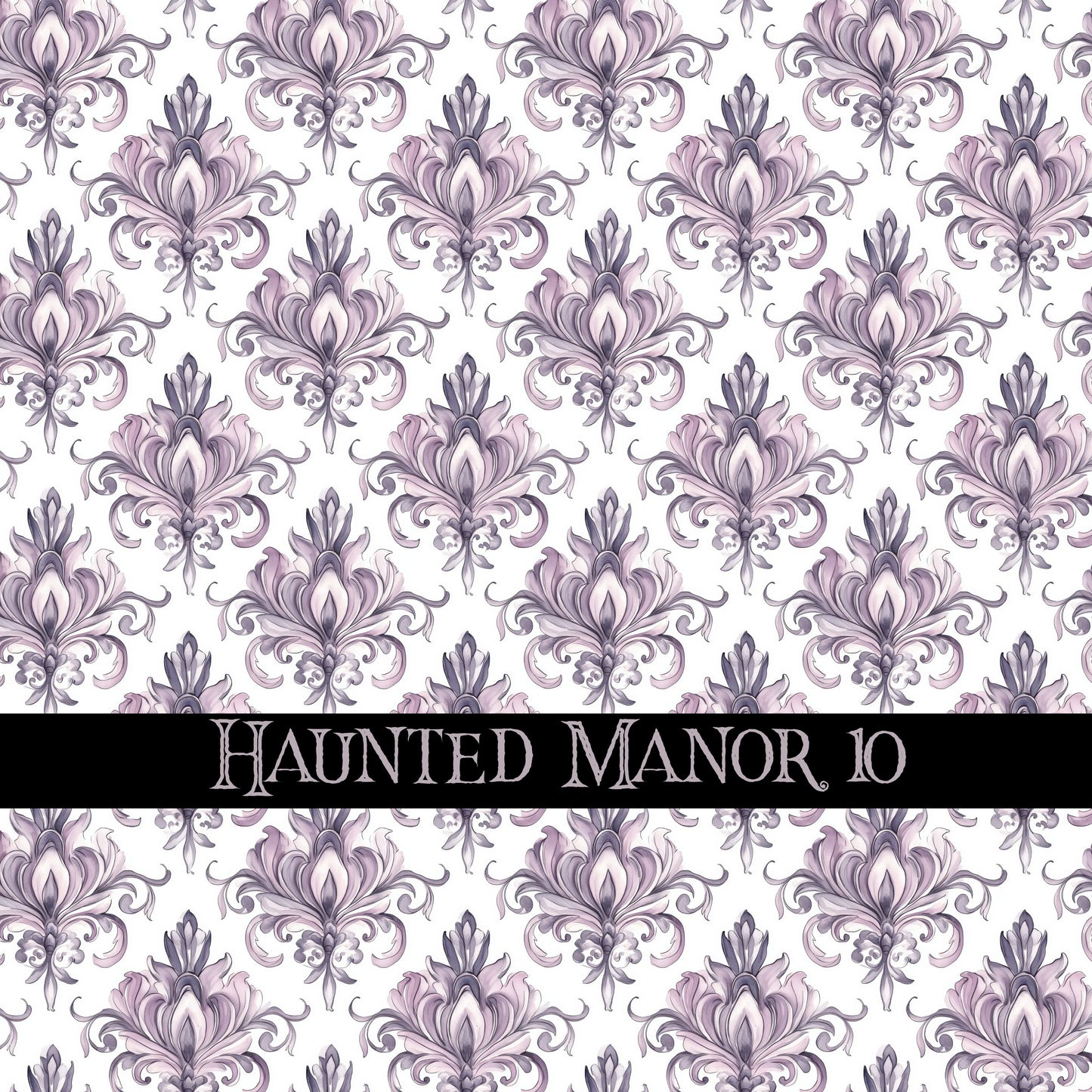 Haunted Manor Vinyl collection- 12x12 vinyl sheets-16 designs available