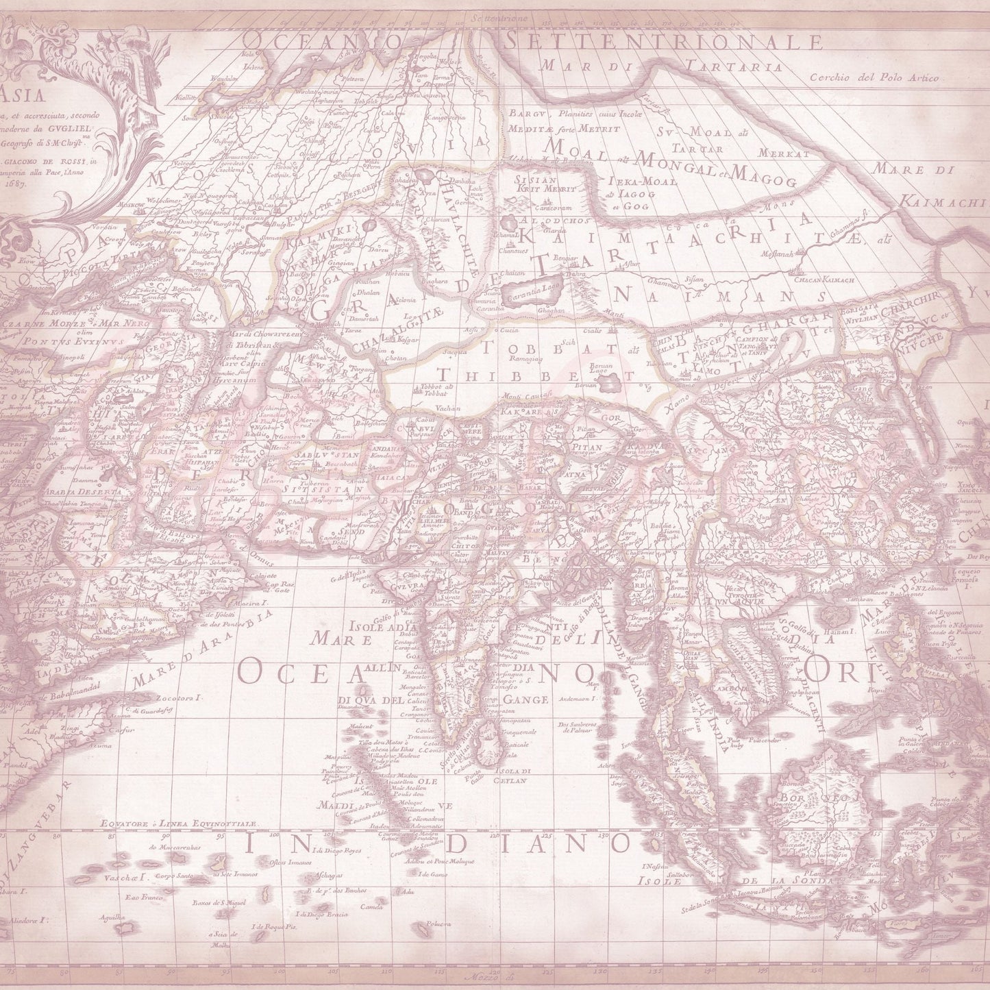 Vintage map - Adhesive Vinyl 12x12 Sheet - 12 Designs