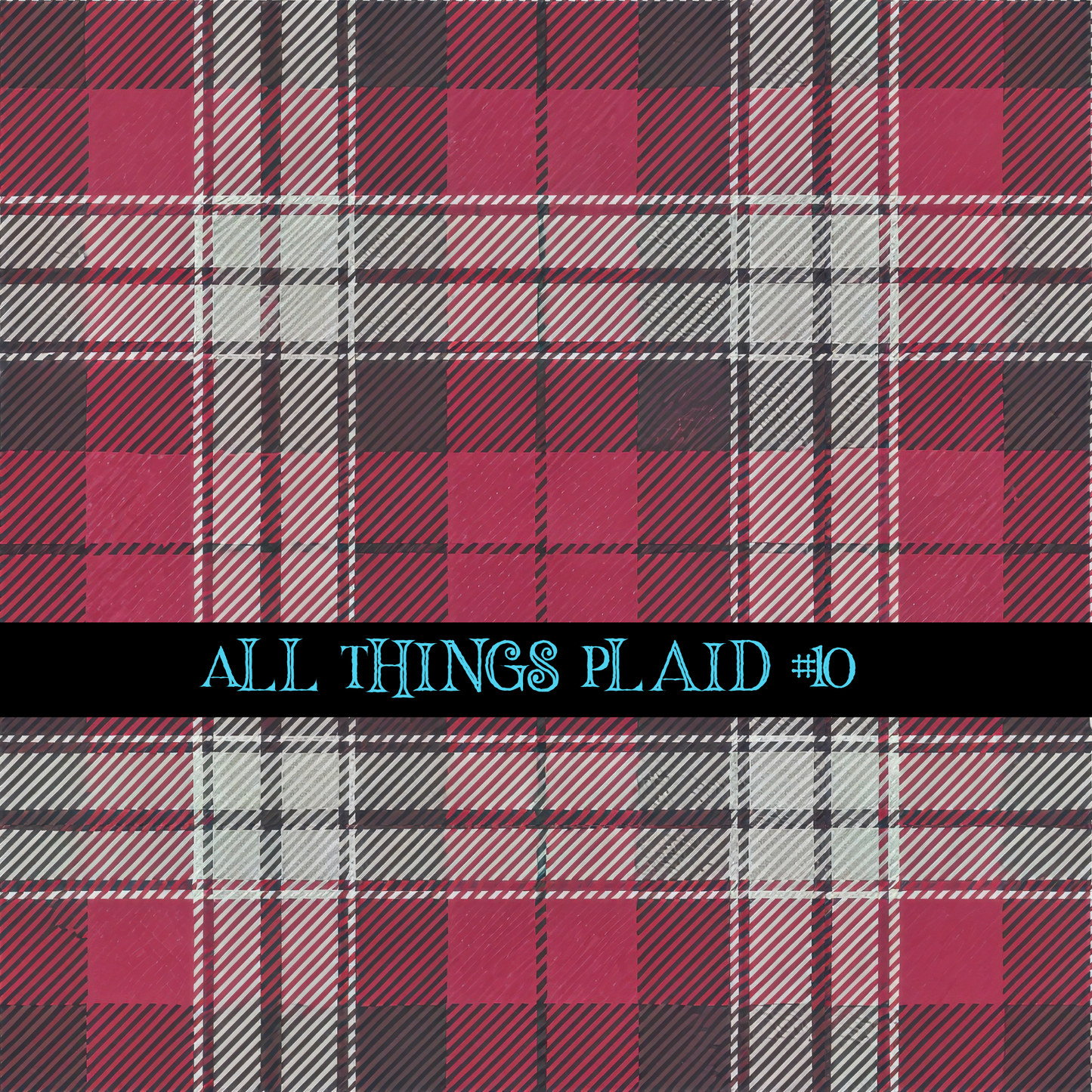 All Things Plaid- 12x12 vinyl sheets-12 designs available