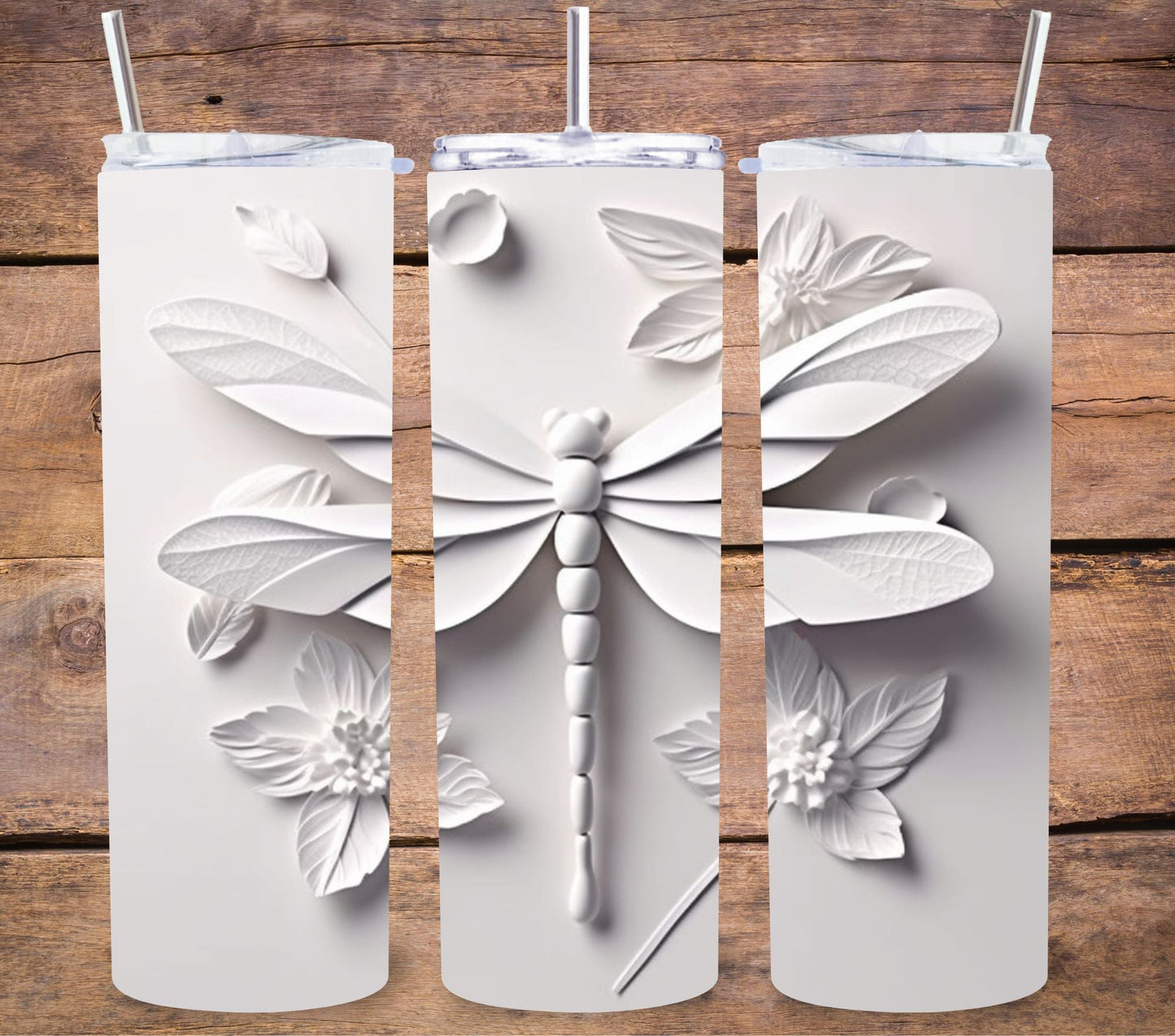 3D Dragonflies - Adhesive Vinyl Wrap - 8 designs