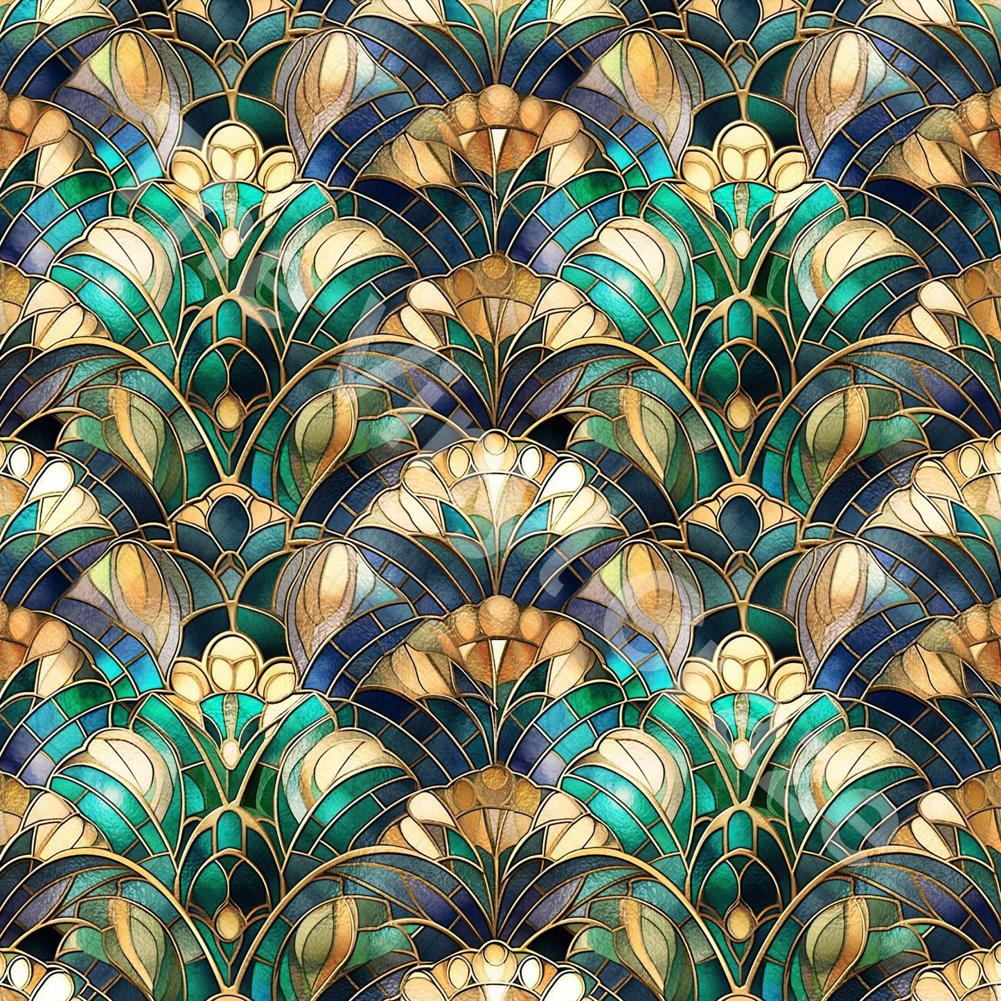 Stained Peacock - Adhesive Vinyl Wrap and 12x12 Sheets - 12 Design Options