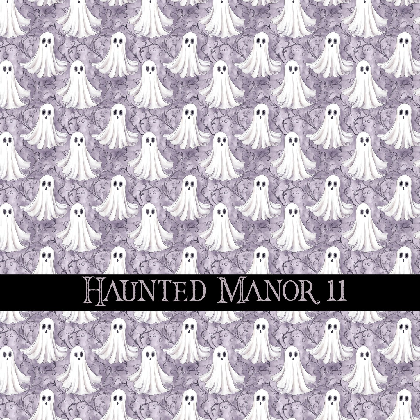 Haunted Manor Vinyl collection- 12x12 vinyl sheets-16 designs available