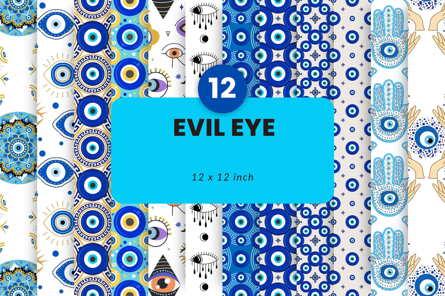Evil Eye - Adhesive Vinyl Wrap - 12 Design options