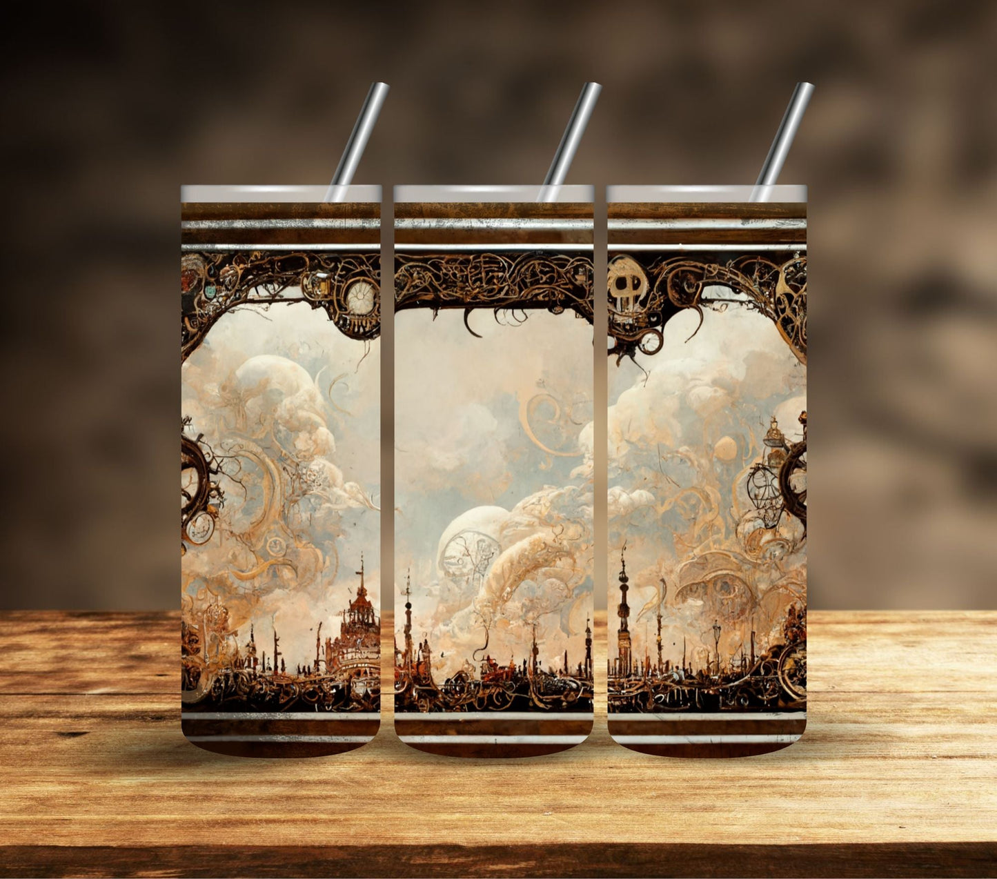 Steampunk Vintage - Adhesive Vinyl Wrap- 10 Designs