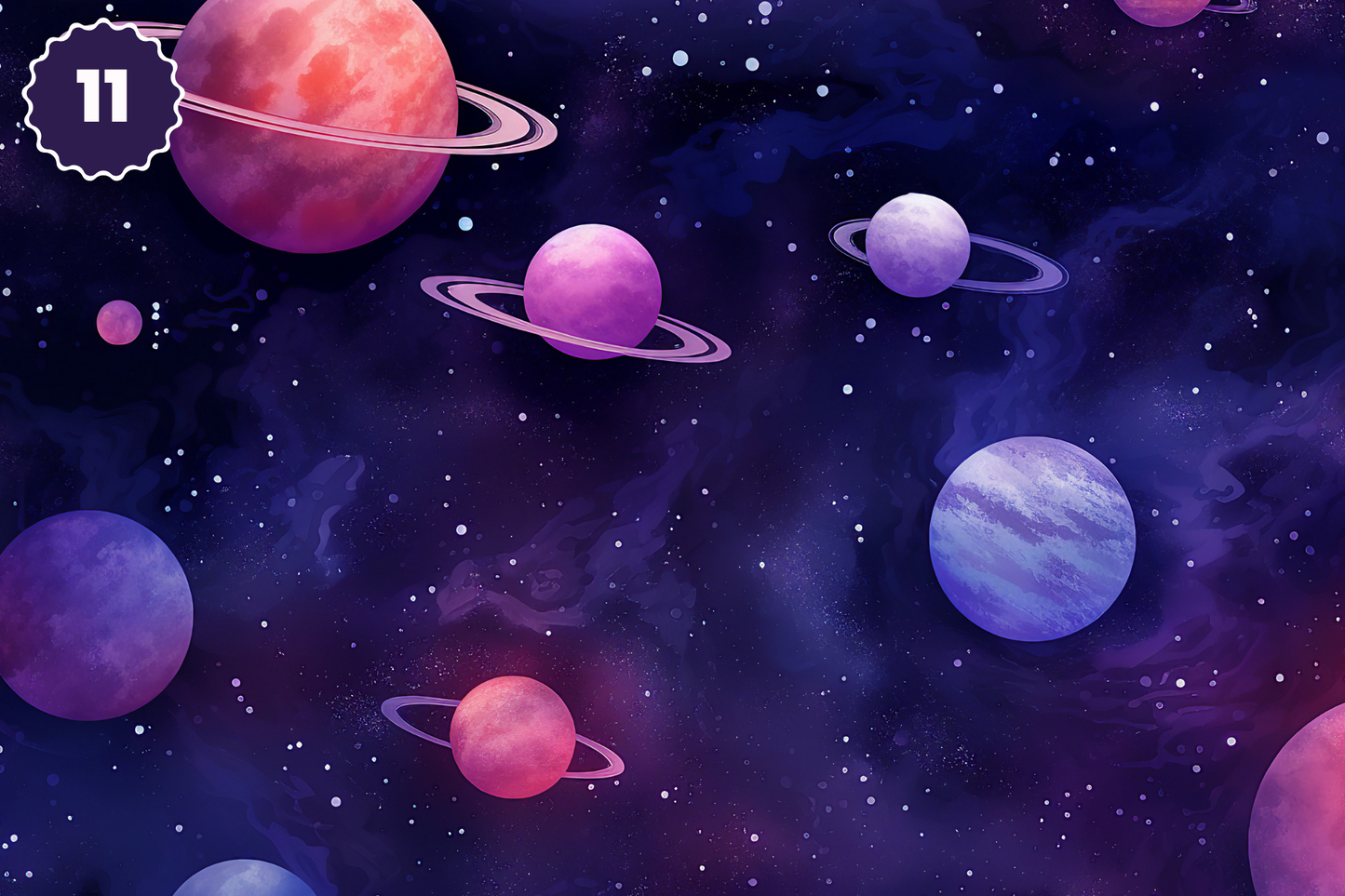 A Journey Through Space - Adhesive Vinyl 12x12 Sheets - 19 Design Options