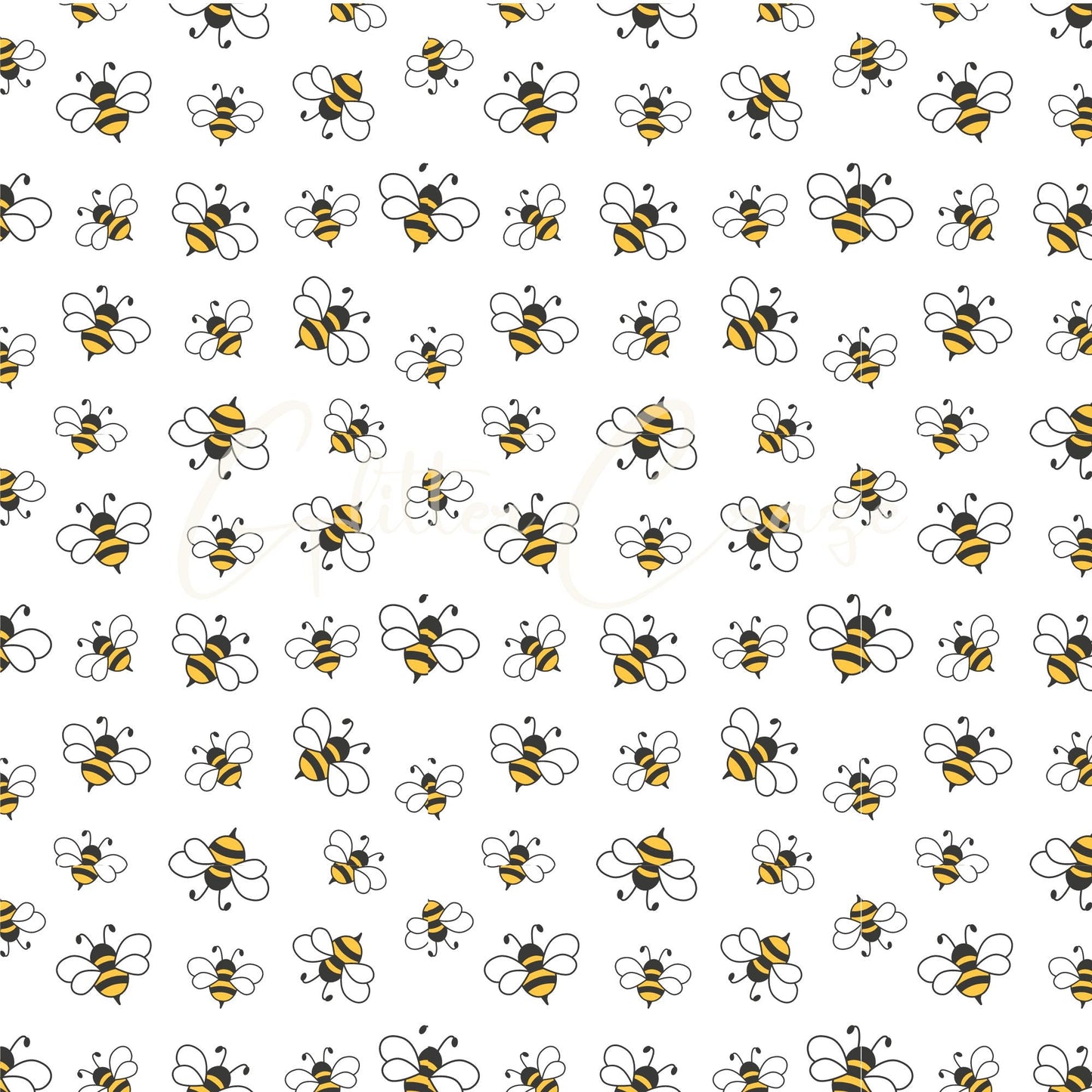 Bee Happy Collection 25 prints - Adhesive Vinyl 12x12 Sheets