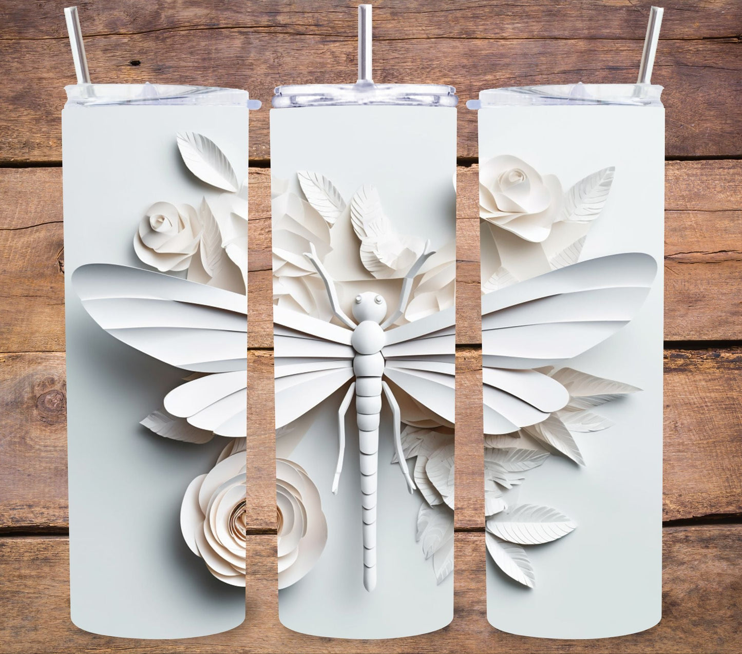 3D Dragonflies - Adhesive Vinyl Wrap - 8 designs
