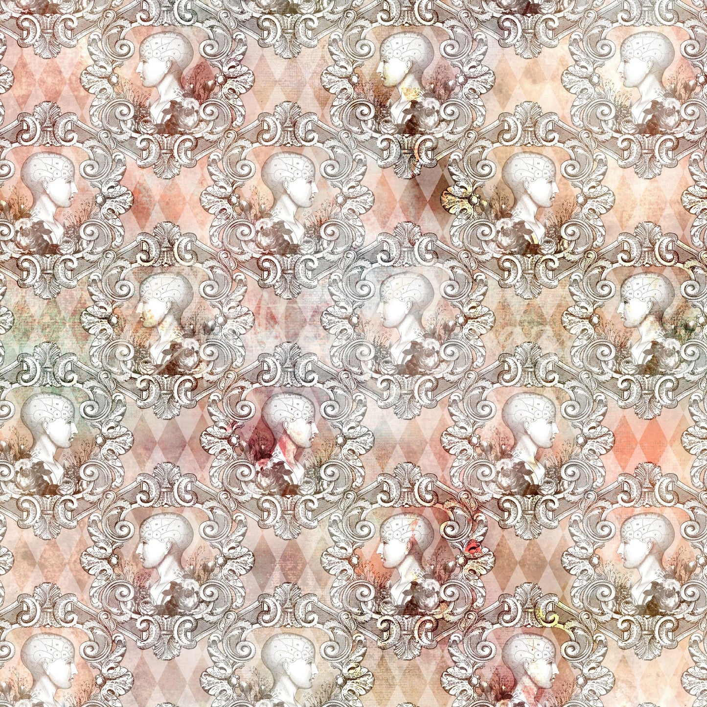 Romantic Steampunk - Adhesive Vinyl 12x12 sheets - 20 Designs