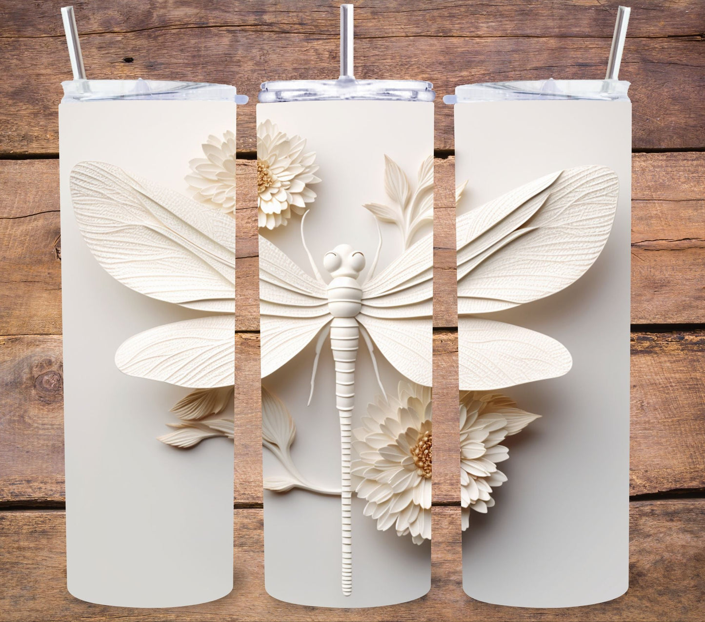 3D Dragonflies - Adhesive Vinyl Wrap - 8 designs