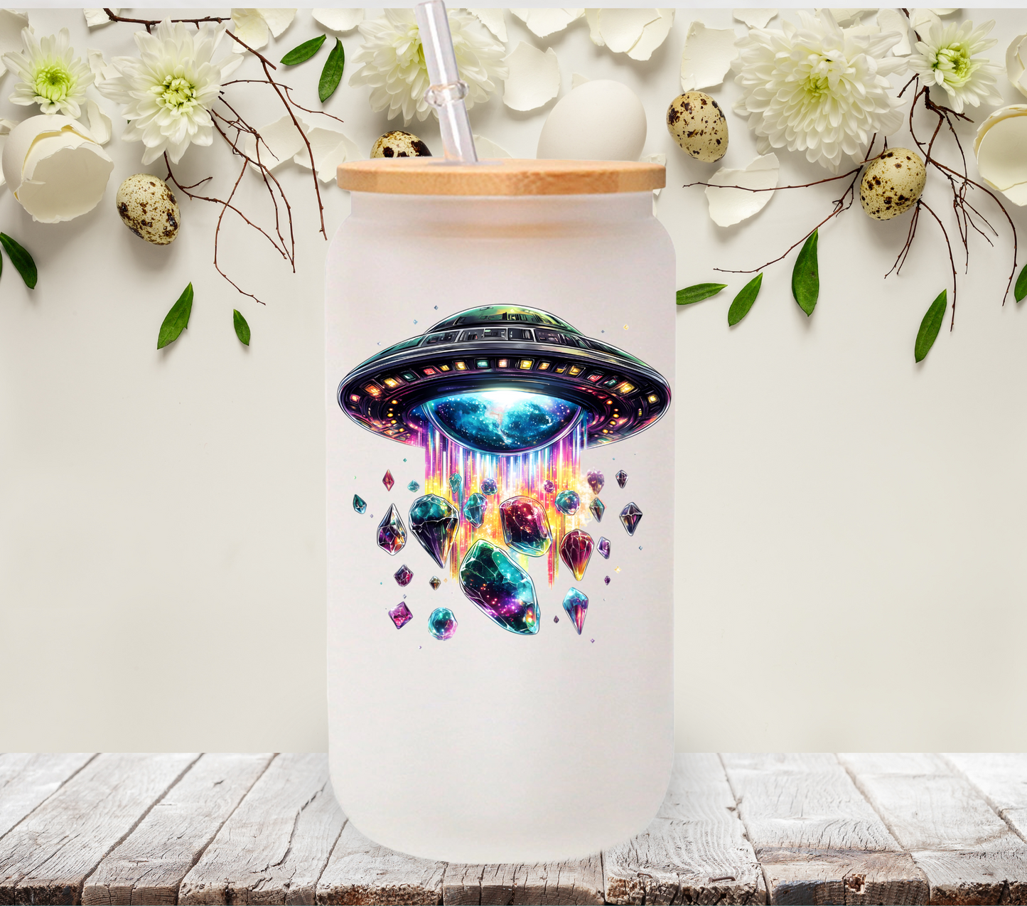 Beam me up - UV DTF Decal