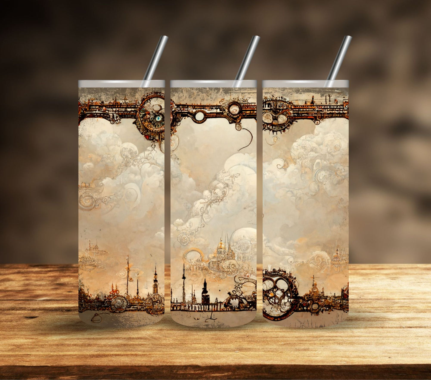 Steampunk Vintage - Adhesive Vinyl Wrap- 10 Designs