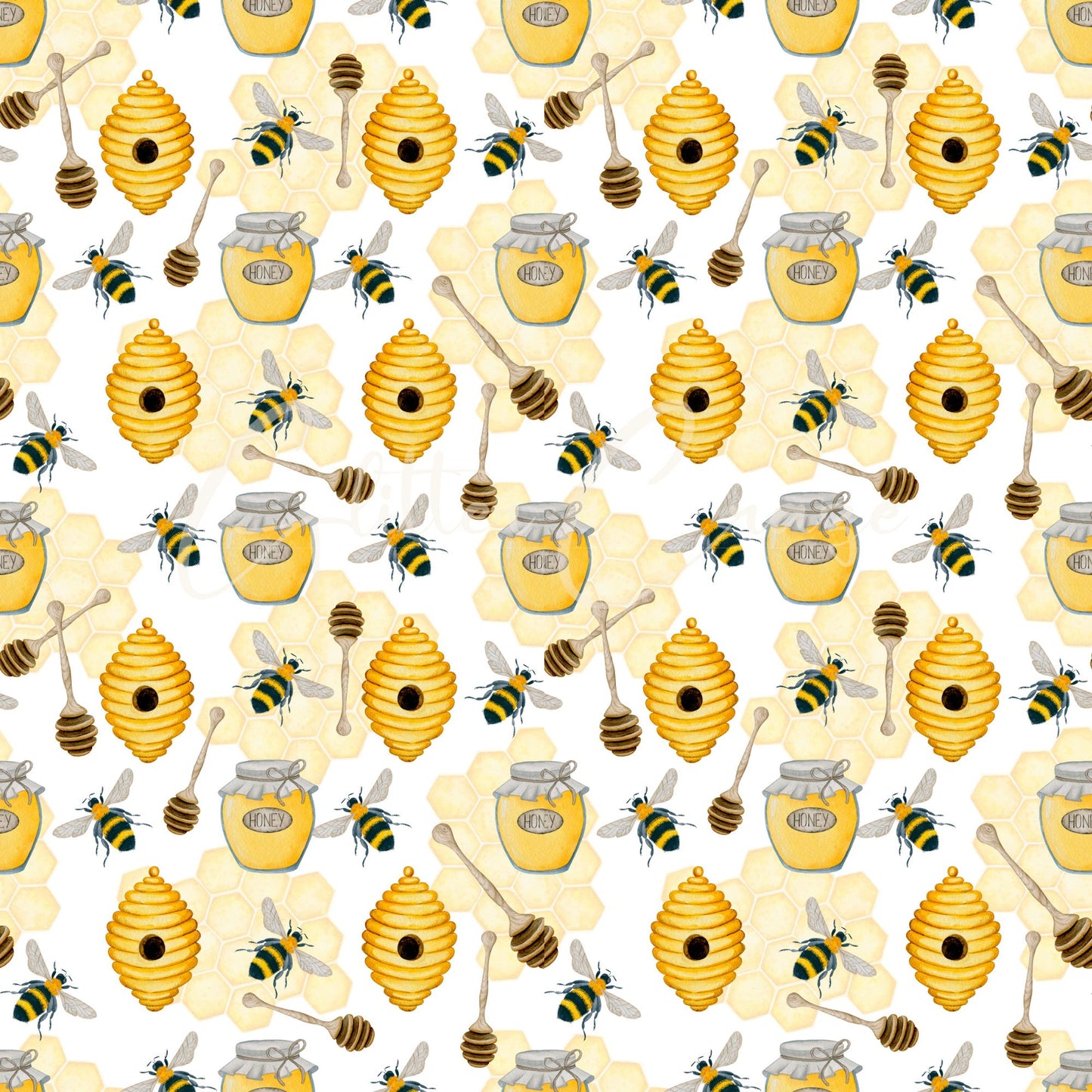 Bee Happy Collection 25 prints - Adhesive Vinyl 12x12 Sheets