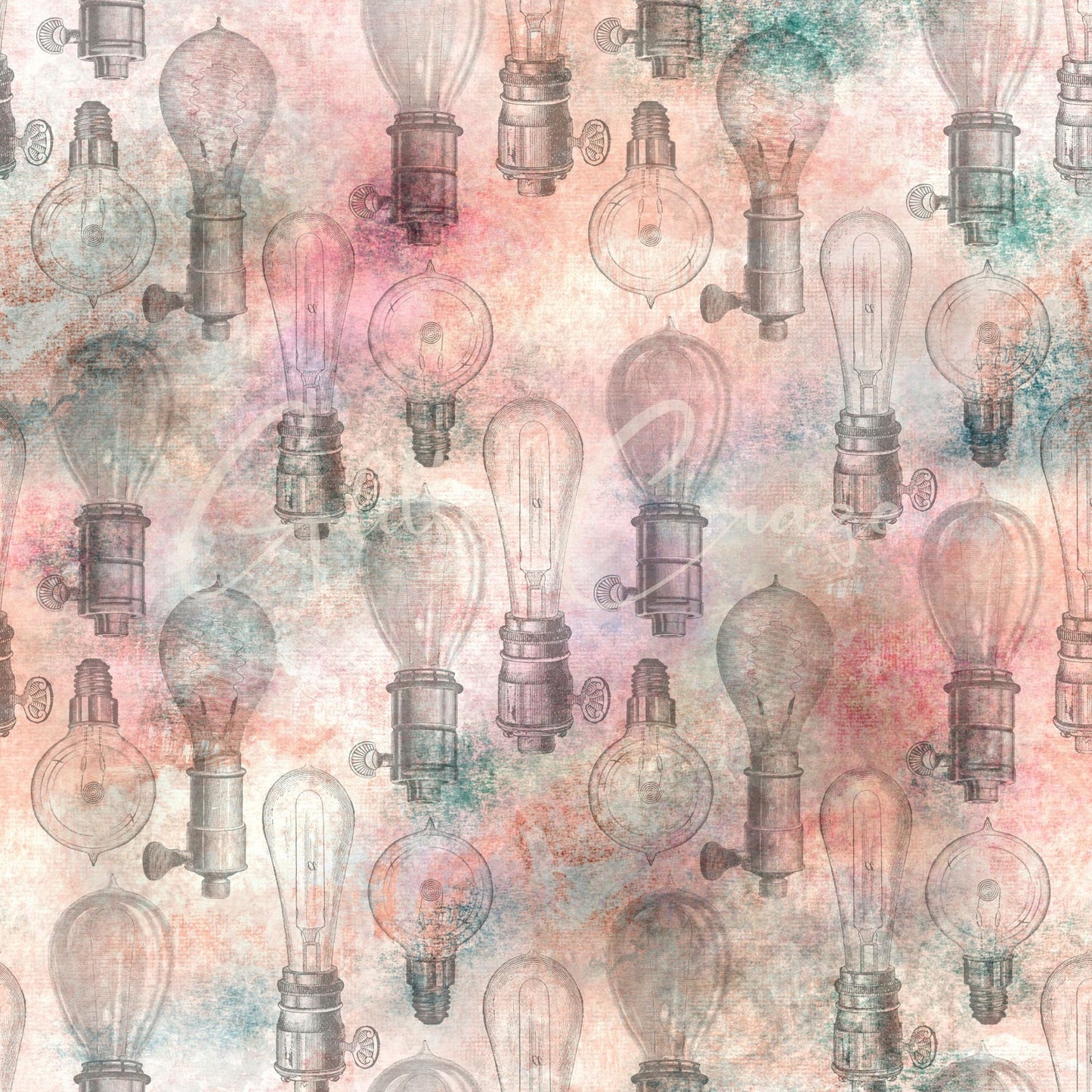 Romantic Steampunk - Adhesive Vinyl 12x12 sheets - 20 Designs