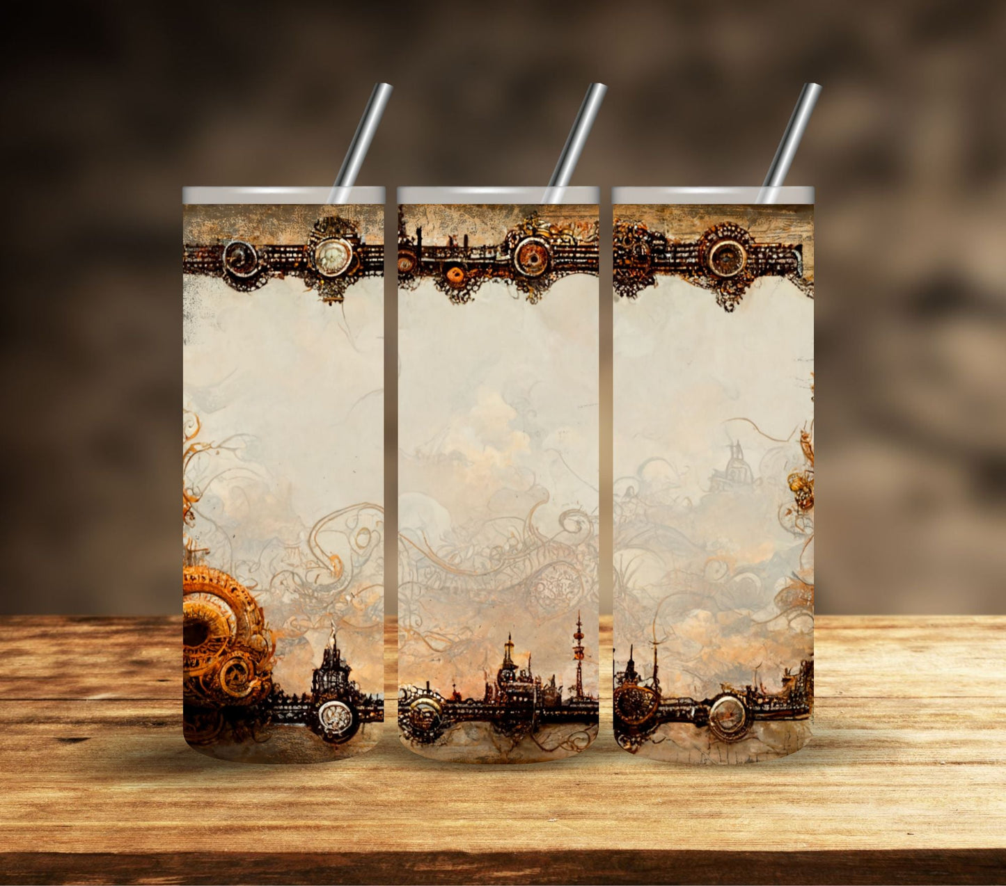 Steampunk Vintage - Adhesive Vinyl Wrap- 10 Designs