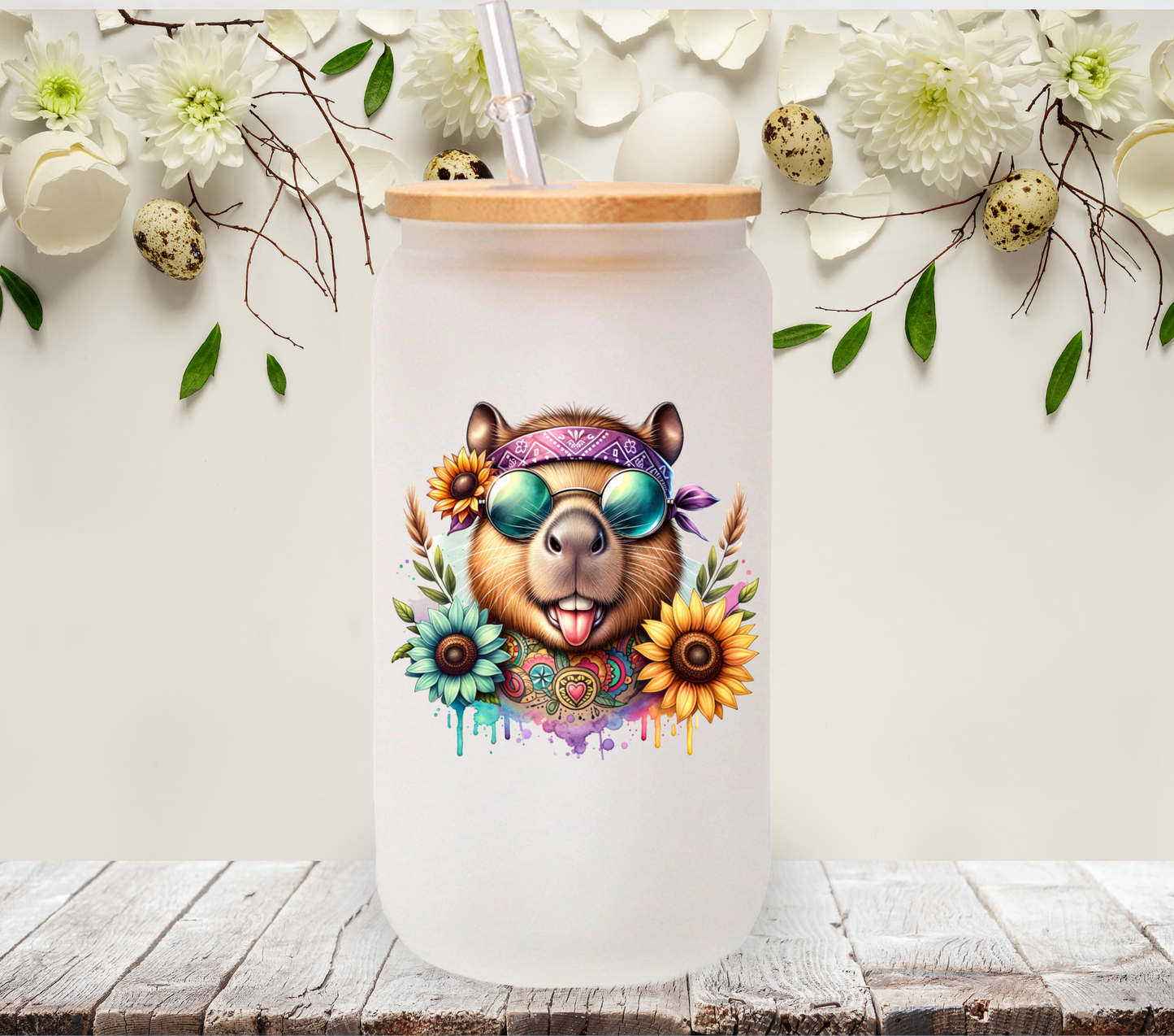 Groovy Capybara - UV DTF Decal
