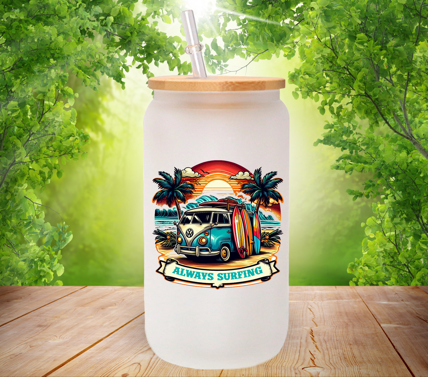 Always Surfing - UV DTF Decal