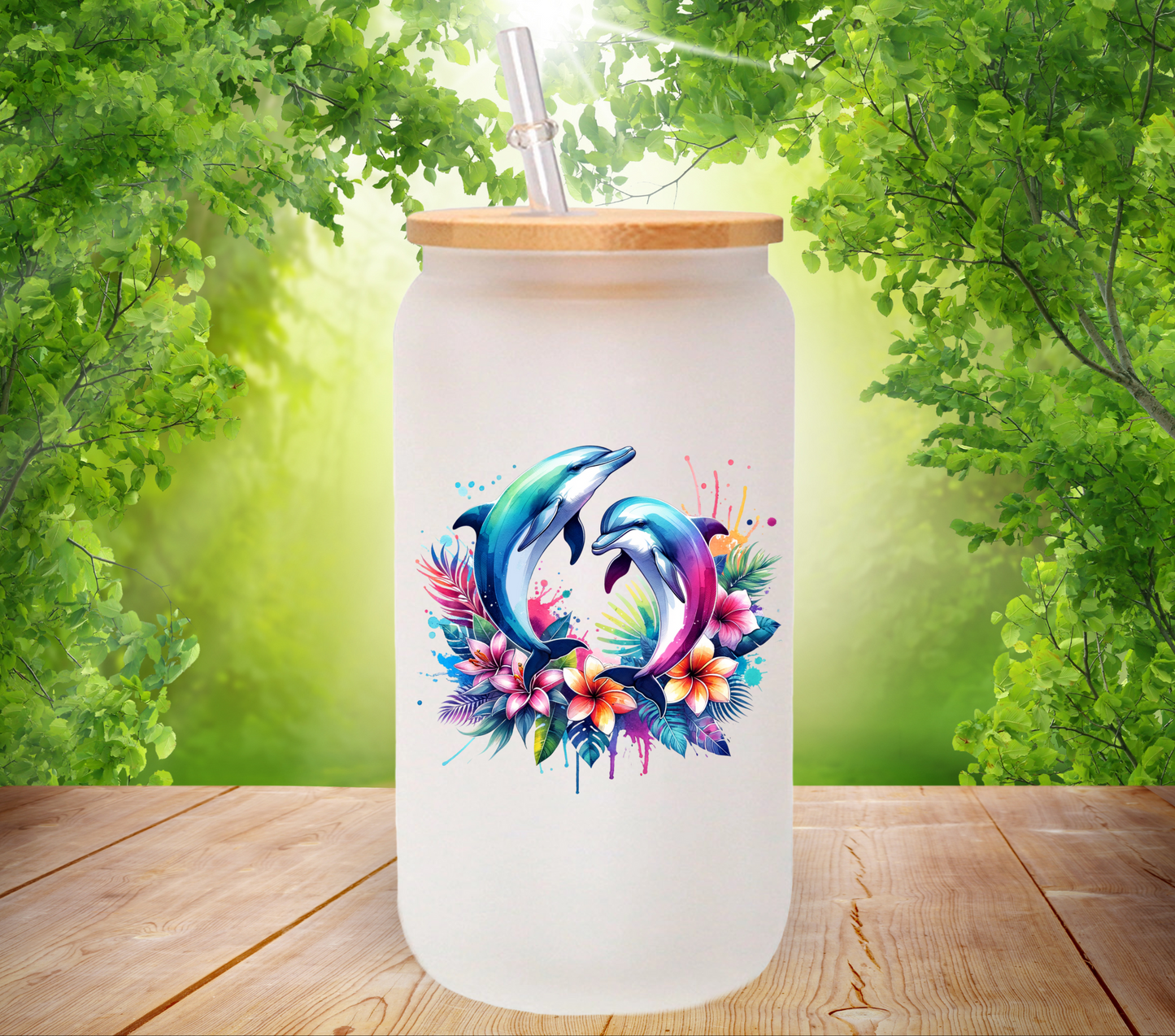 Dolphins - UV DTF Decal