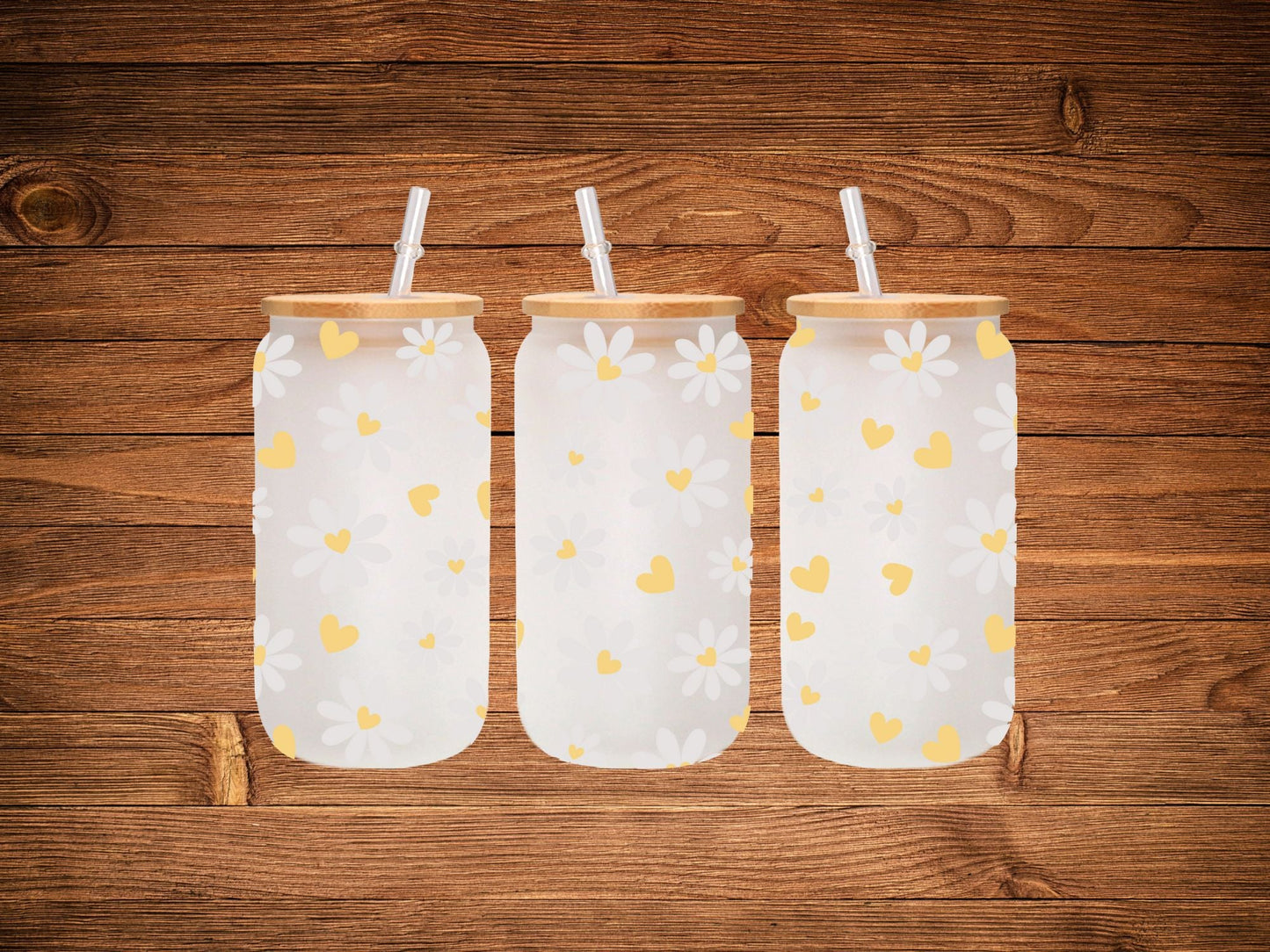 Daisey - UV DTF 16oz Libbey wrap