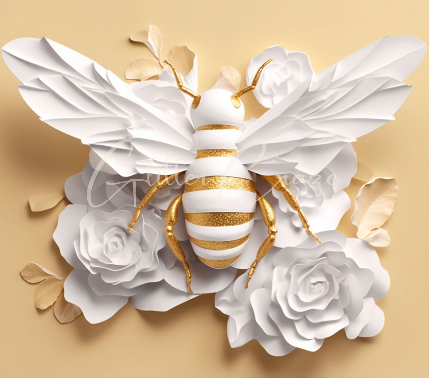 3D Bee - Adhesive Vinyl Wrap - 7 Designs