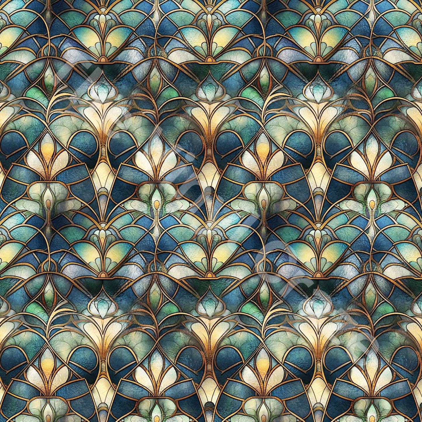 Stained Peacock - Adhesive Vinyl Wrap and 12x12 Sheets - 12 Design Options