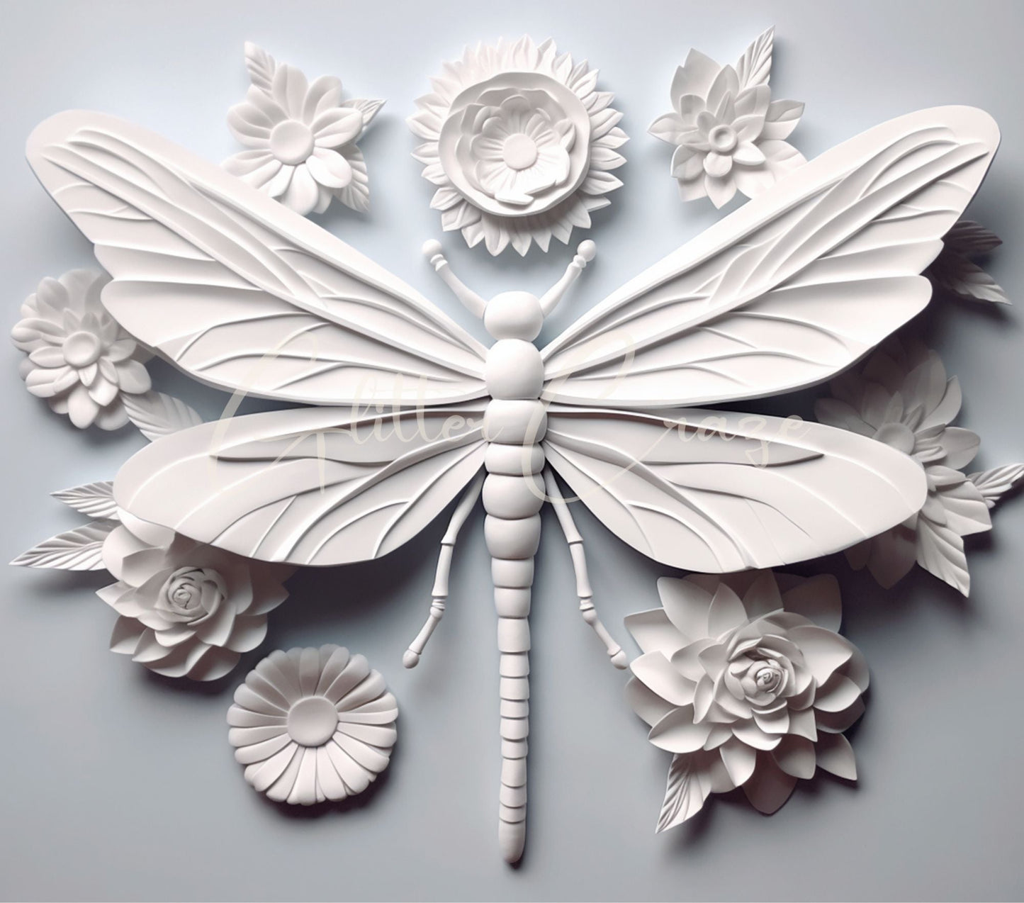 3D Dragonflies - Adhesive Vinyl Wrap - 8 designs