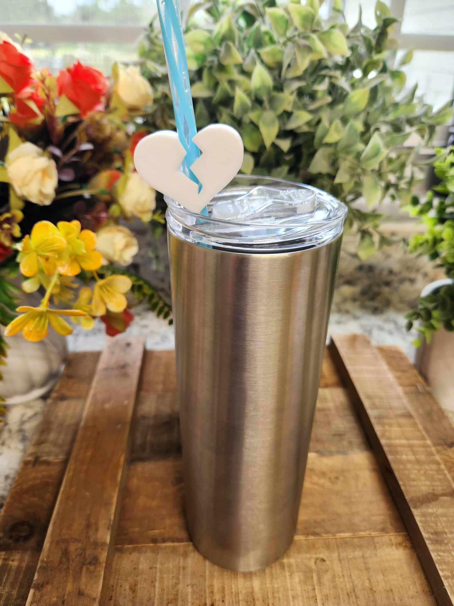 Broken Heart - Straw Topper