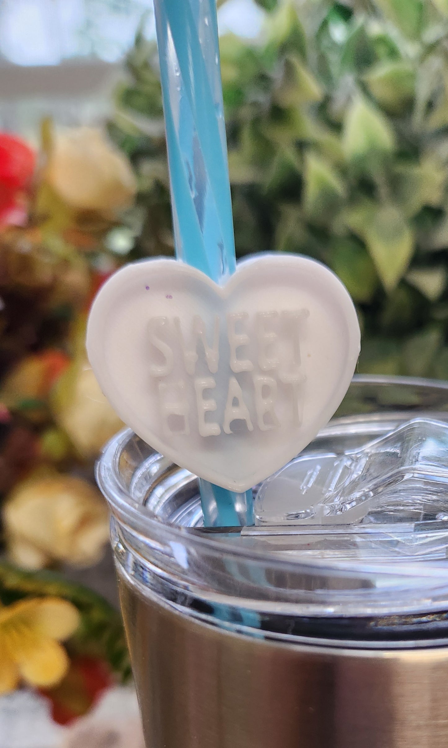 Conversation Hearts - Straw Toppers
