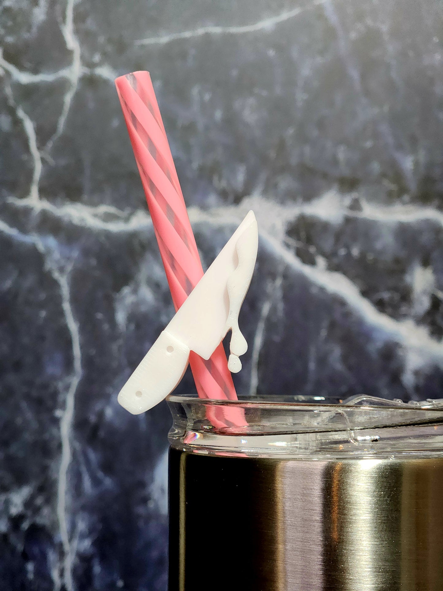 Horror Knife - Straw Topper