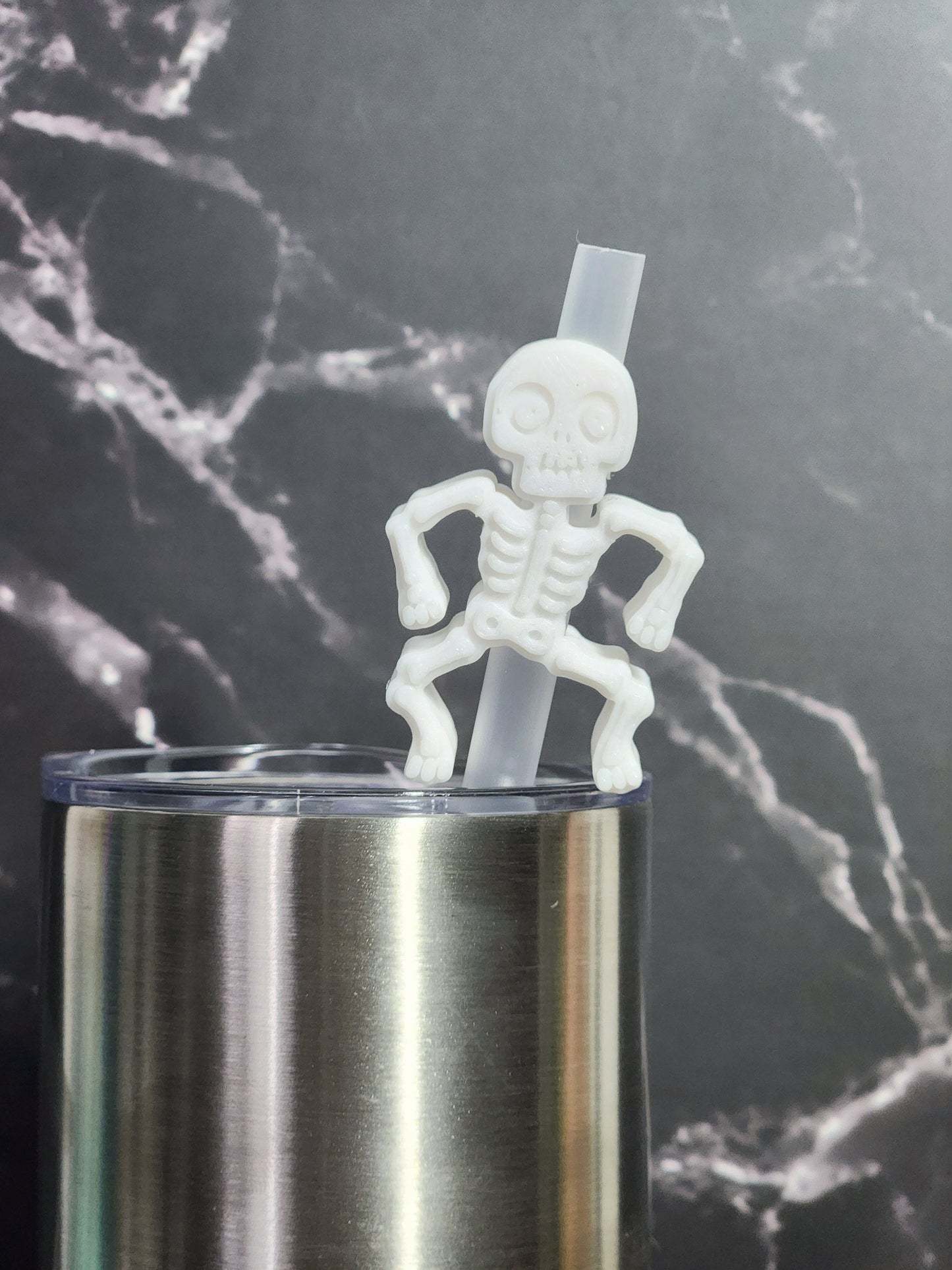Skeleton - Straw Topper