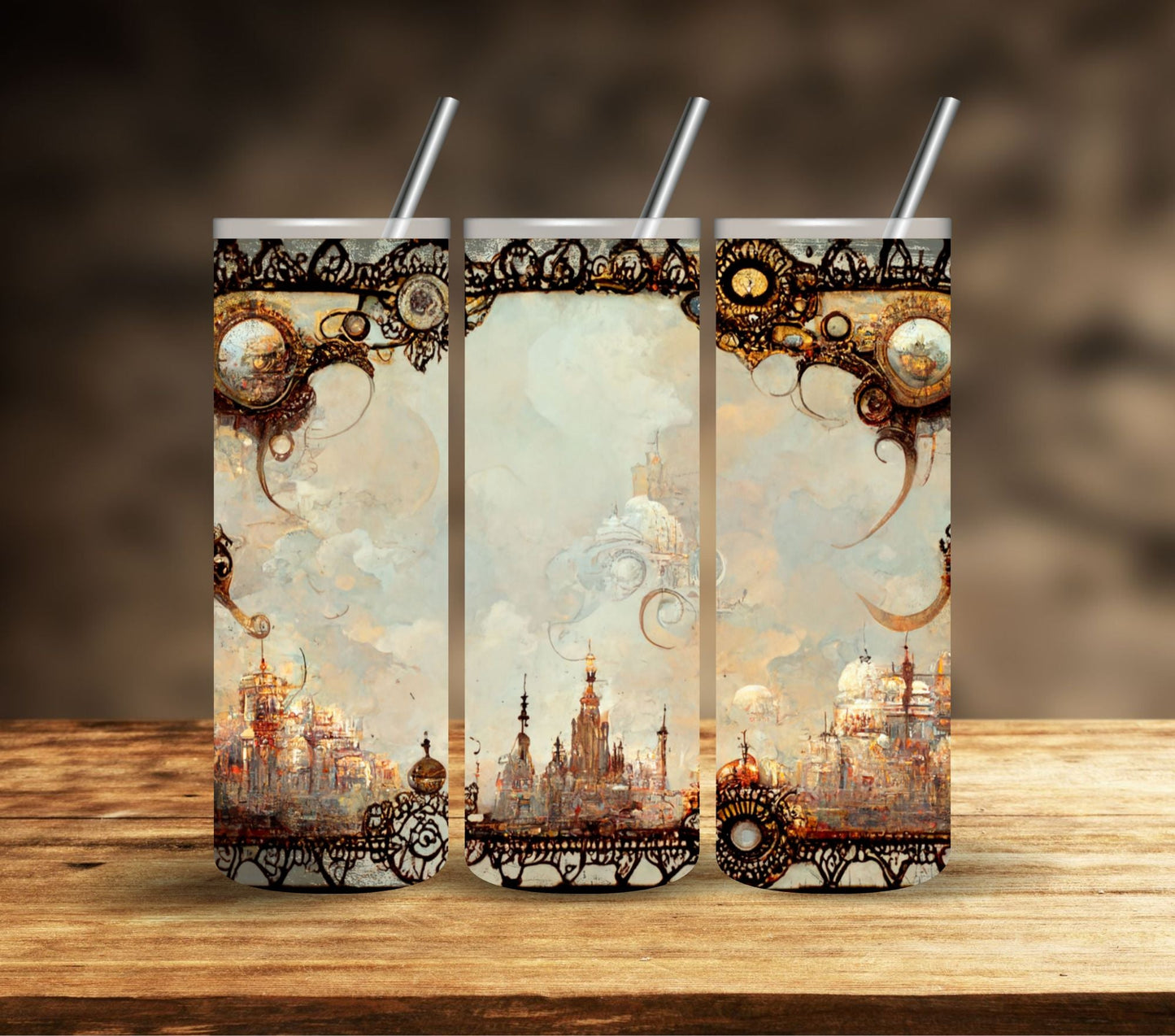 Steampunk Vintage - Adhesive Vinyl Wrap- 10 Designs