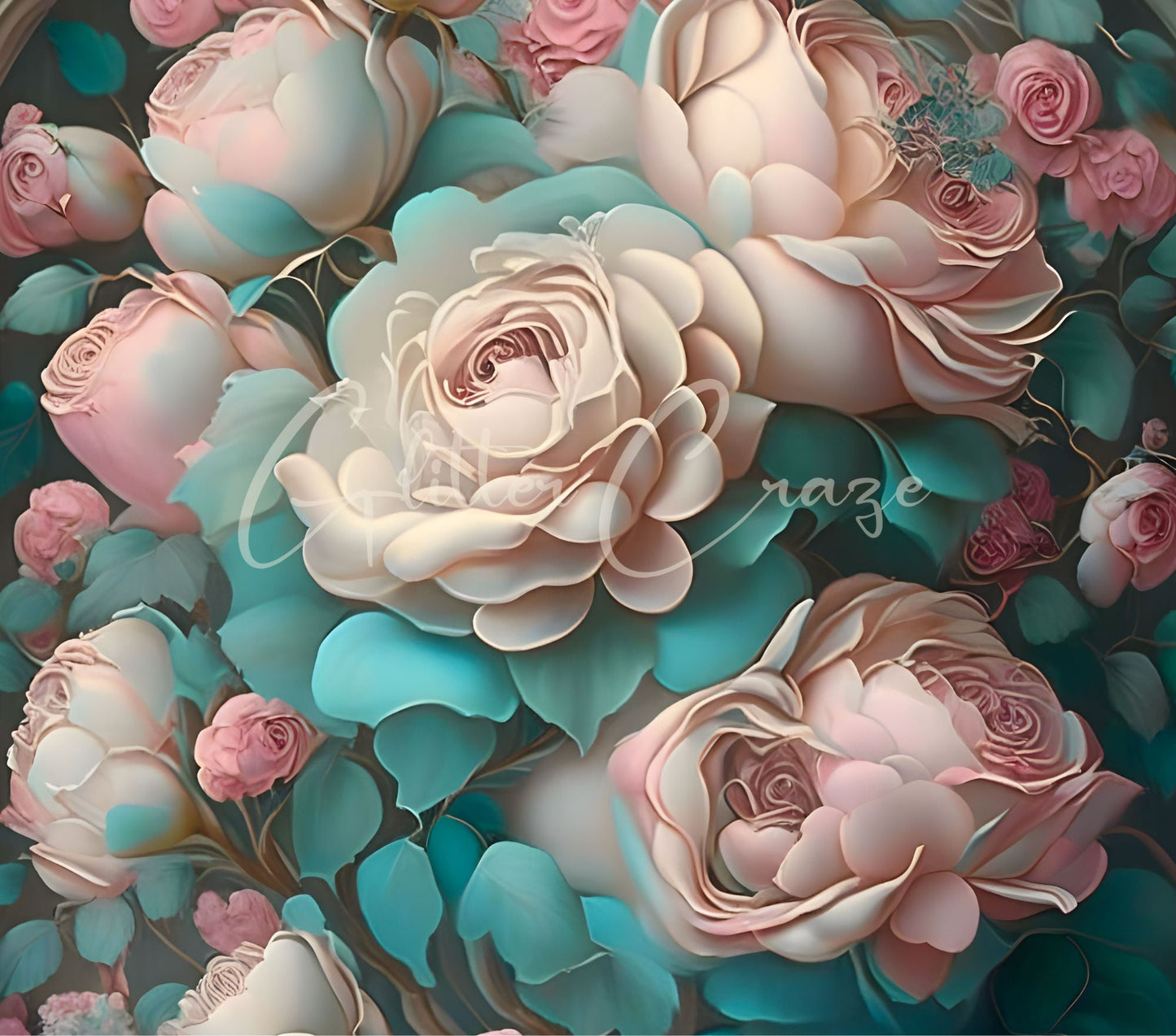 3D Flowers and roses - Adhesive Vinyl Wrap - 14 Designs