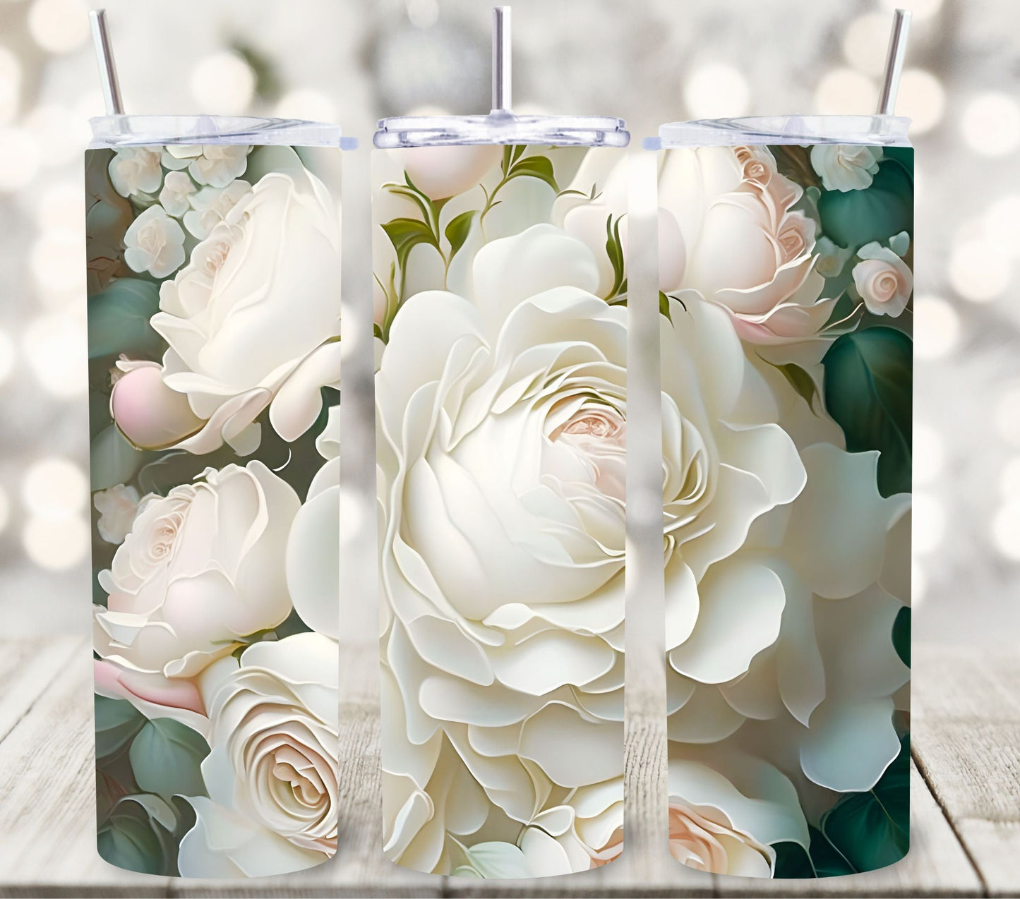 3D Flowers and roses - Adhesive Vinyl Wrap - 14 Designs