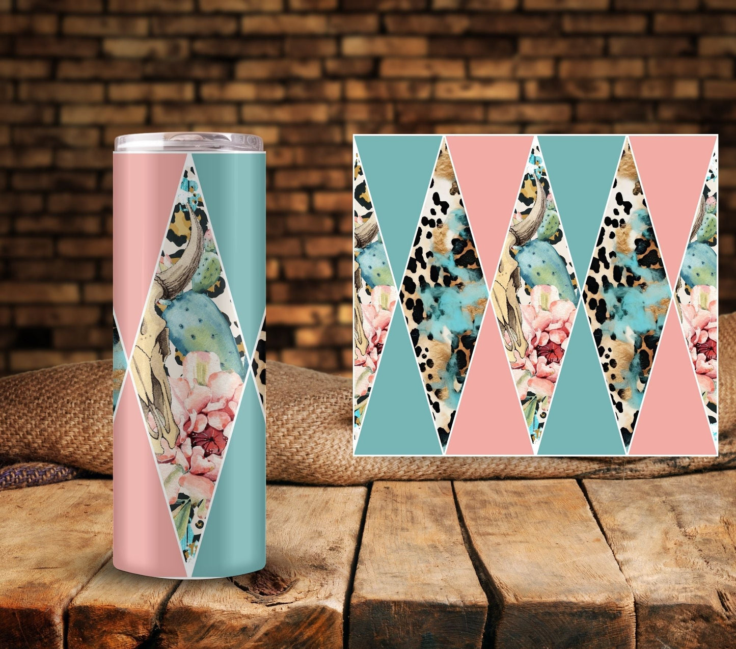 Western Diamond - UV DTF Wraps