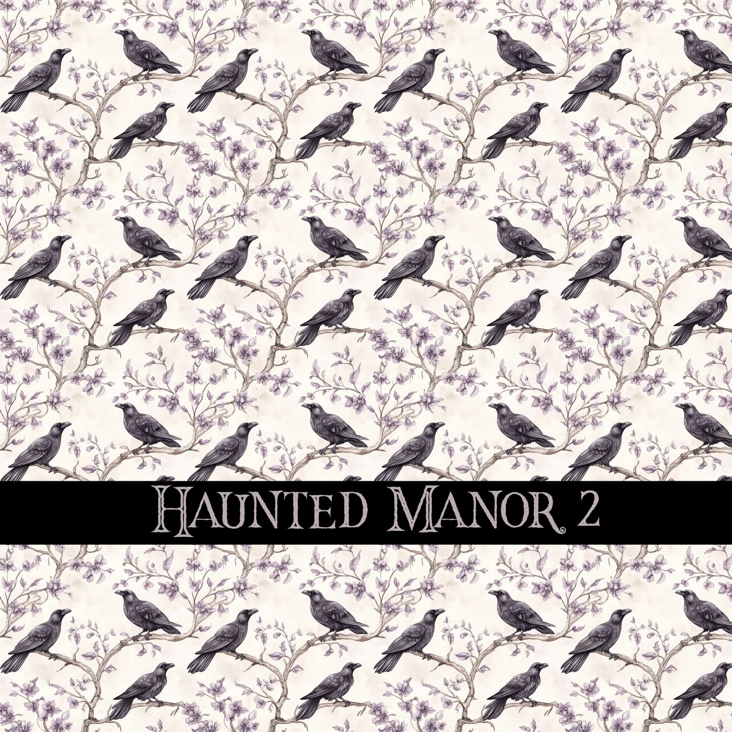 Haunted Manor Vinyl collection- 12x12 vinyl sheets-16 designs available