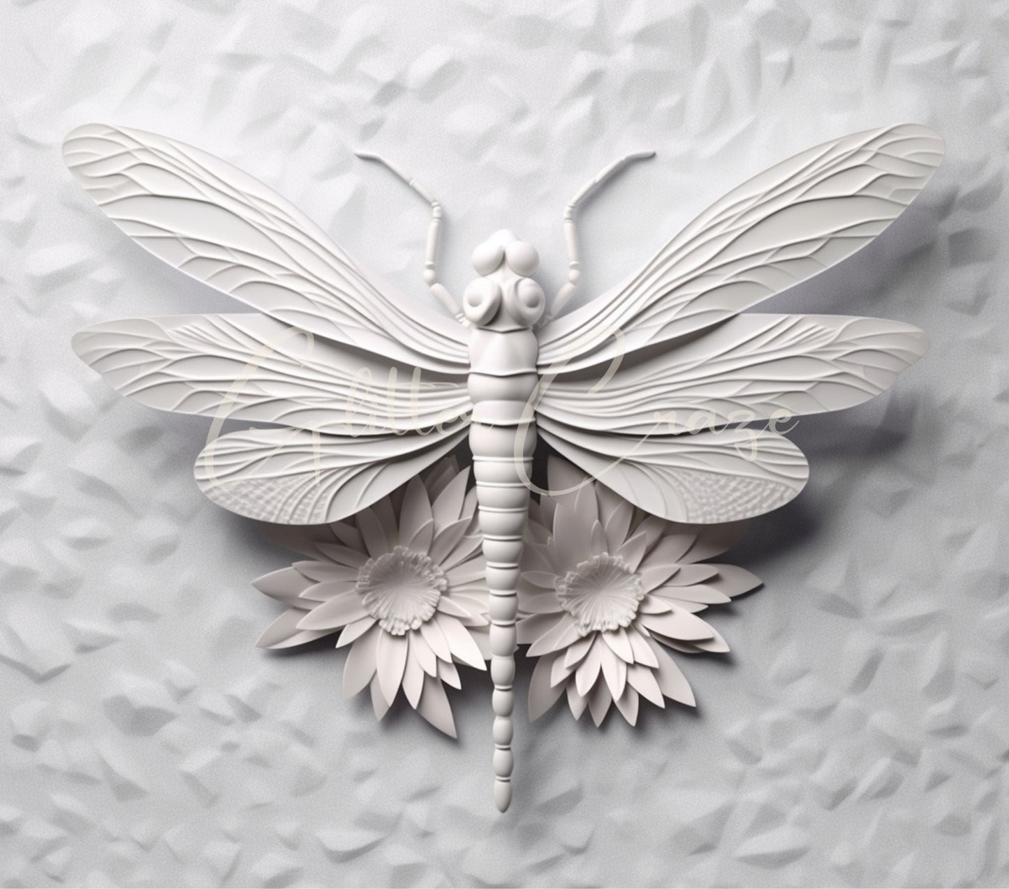 3D Dragonflies - Adhesive Vinyl Wrap - 8 designs