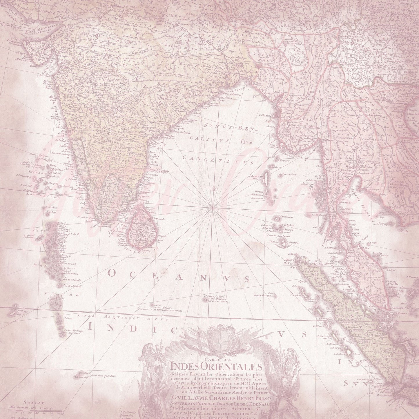 Vintage map - Adhesive Vinyl 12x12 Sheet - 12 Designs