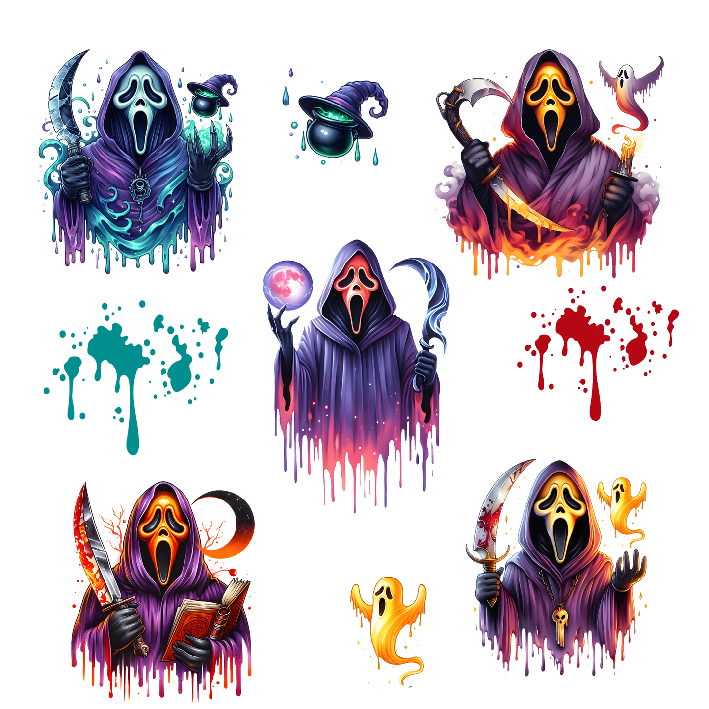 Screaming Colors - UV DTF Decal sheet