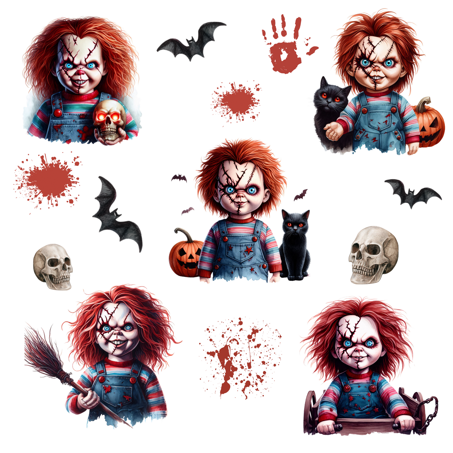 The Season Of Chucky - UV DTF Decal sheets- 3 Designs