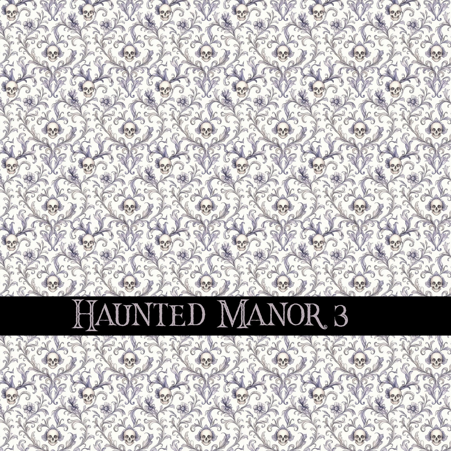 Haunted Manor Vinyl collection- 12x12 vinyl sheets-16 designs available