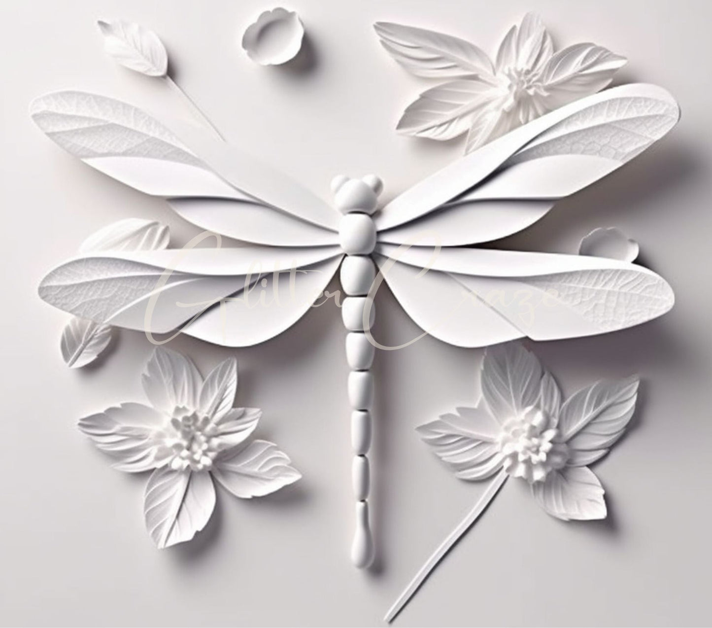 3D Dragonflies - Adhesive Vinyl Wrap - 8 designs