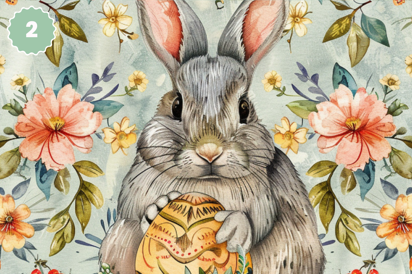 Vintage Easter - Adhesive Vinyl 12x12 Sheets - 6 Design Options