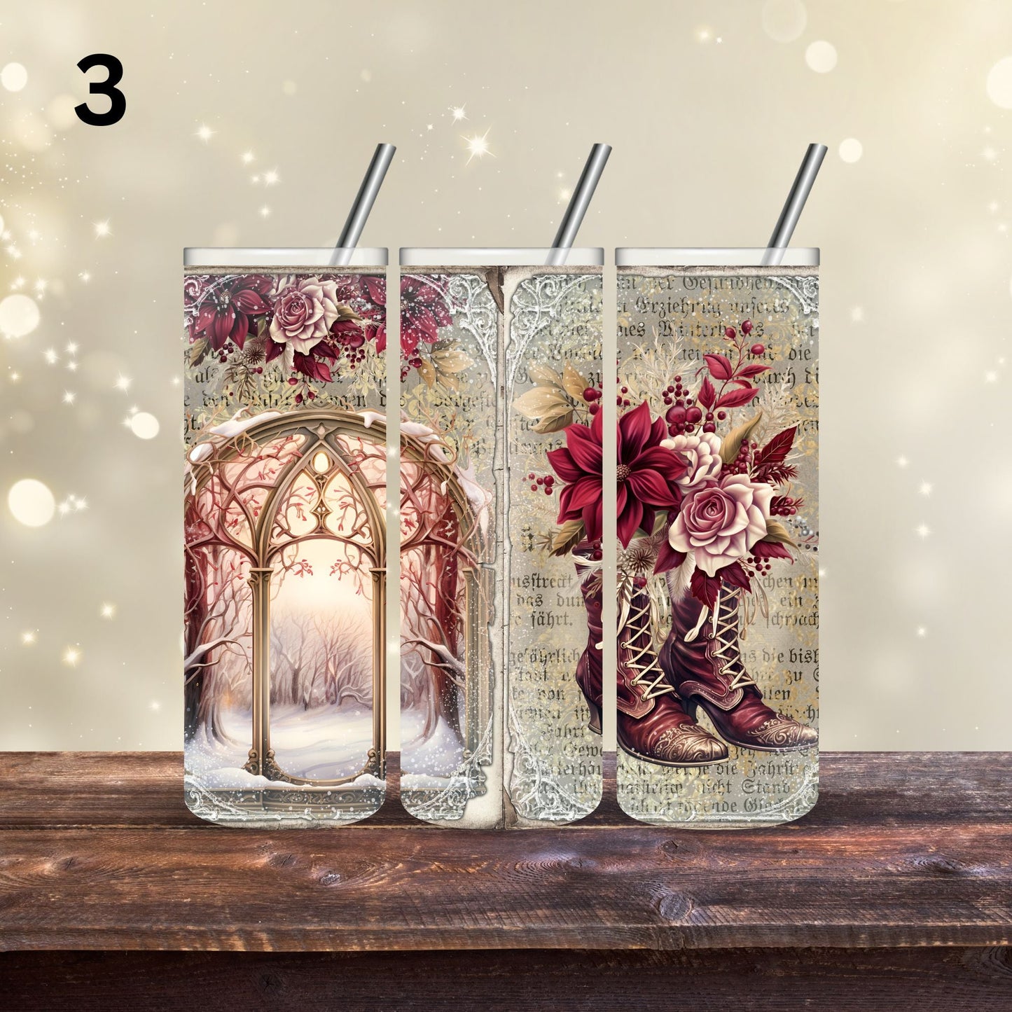 Victorian Christmas - Adhesive Vinyl Wrap - 9 Designs