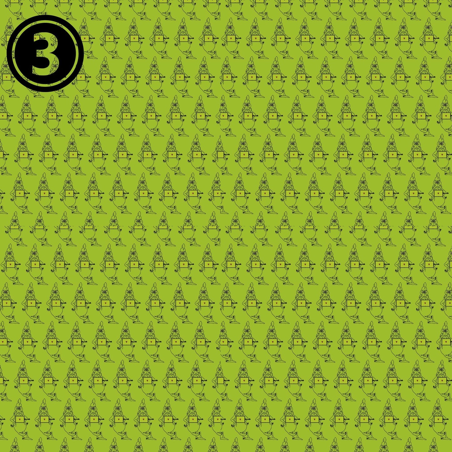 The Grinch Collection #1 - Adhesive Vinyl Sheets - 14 Prints