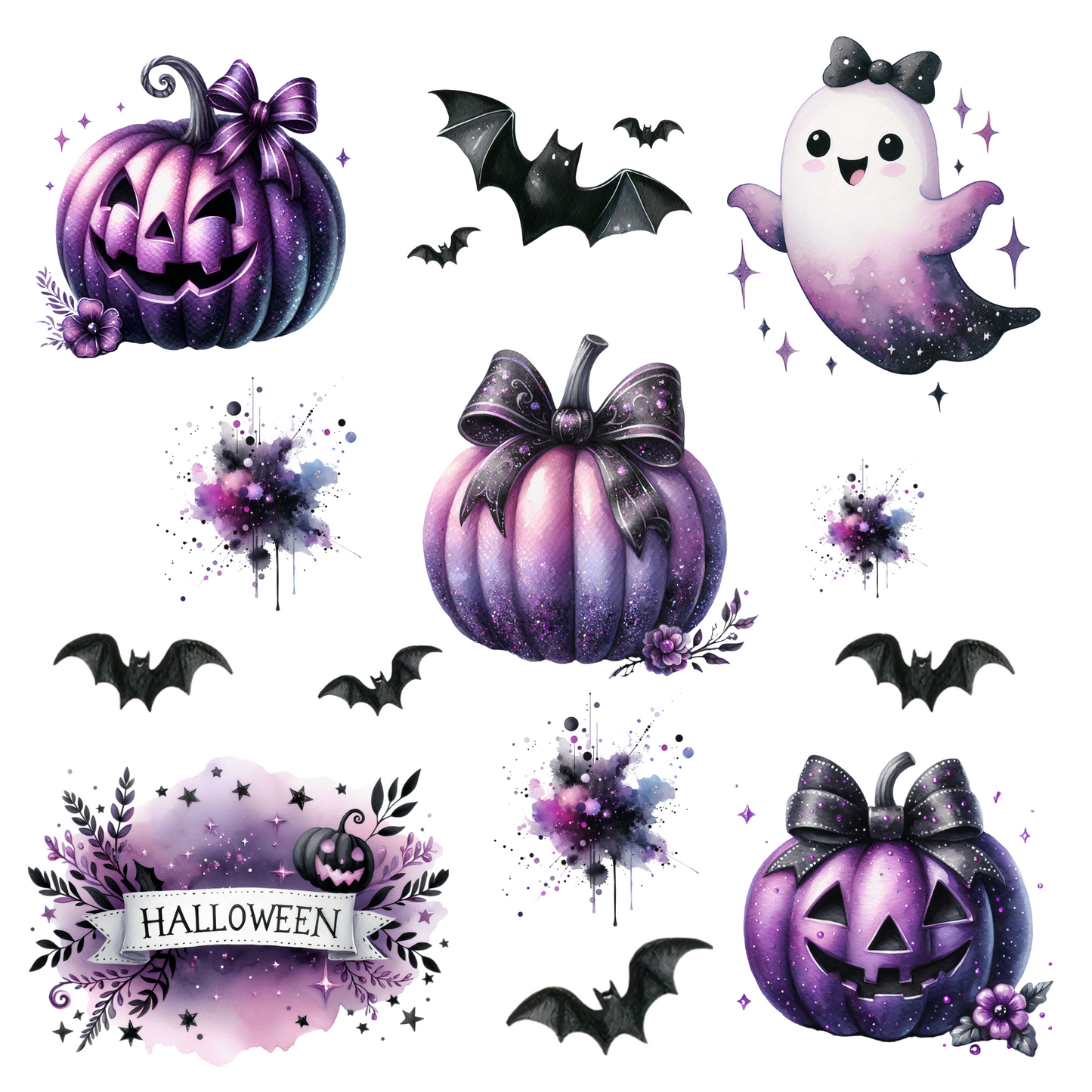 Purple Magic - UV DTF Decal sheets- 2 Designs
