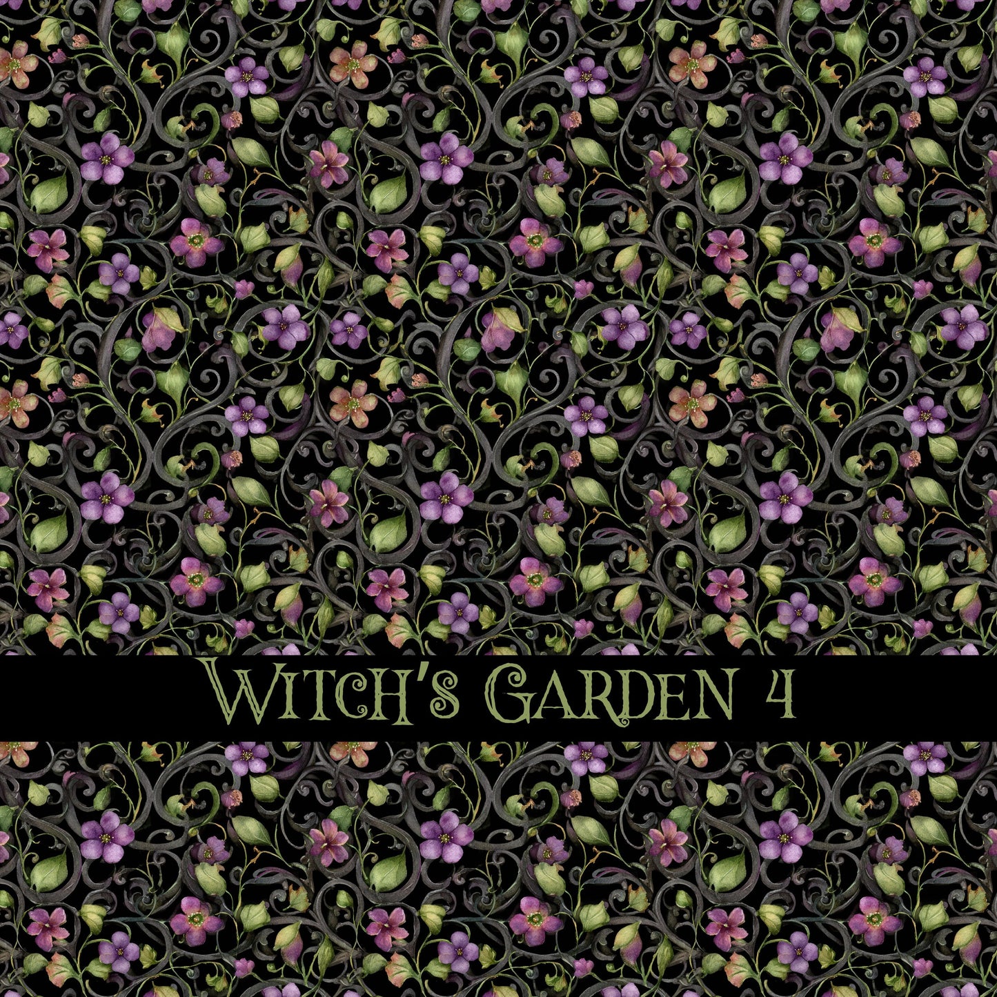 Witch's Garden Vinyl collection- 12x12 vinyl sheets-10 designs available