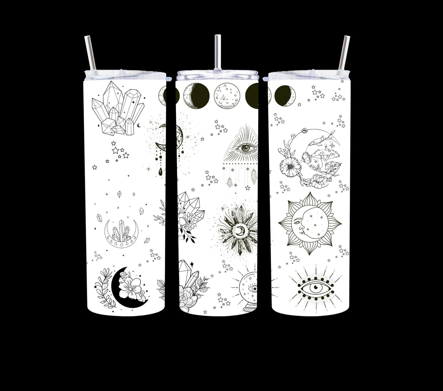 Celestial - UV DTF Tumbler wrap - 2 color options