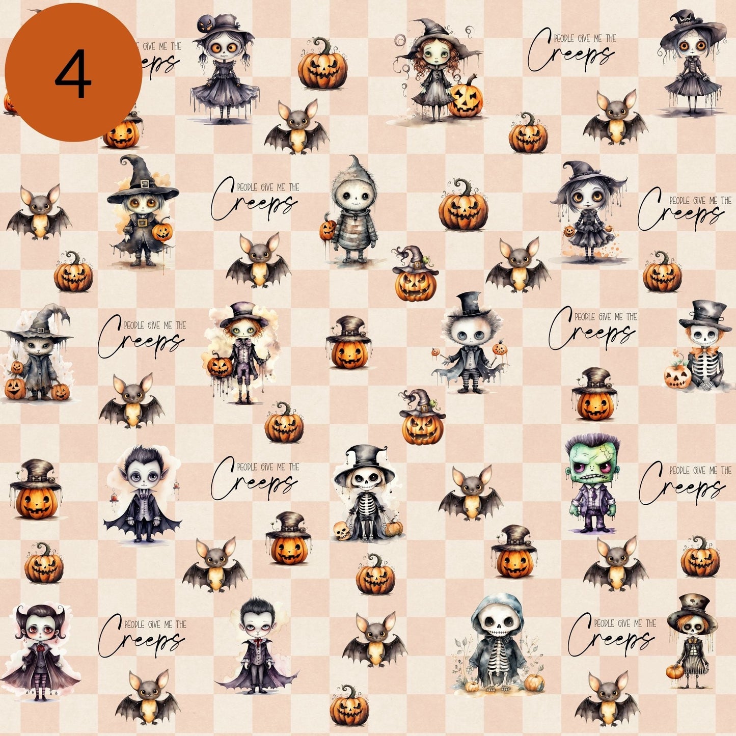 People Give me the creeps Vinyl collection - Adhesive Vinyl 12x12 Sheets - 20 Designs