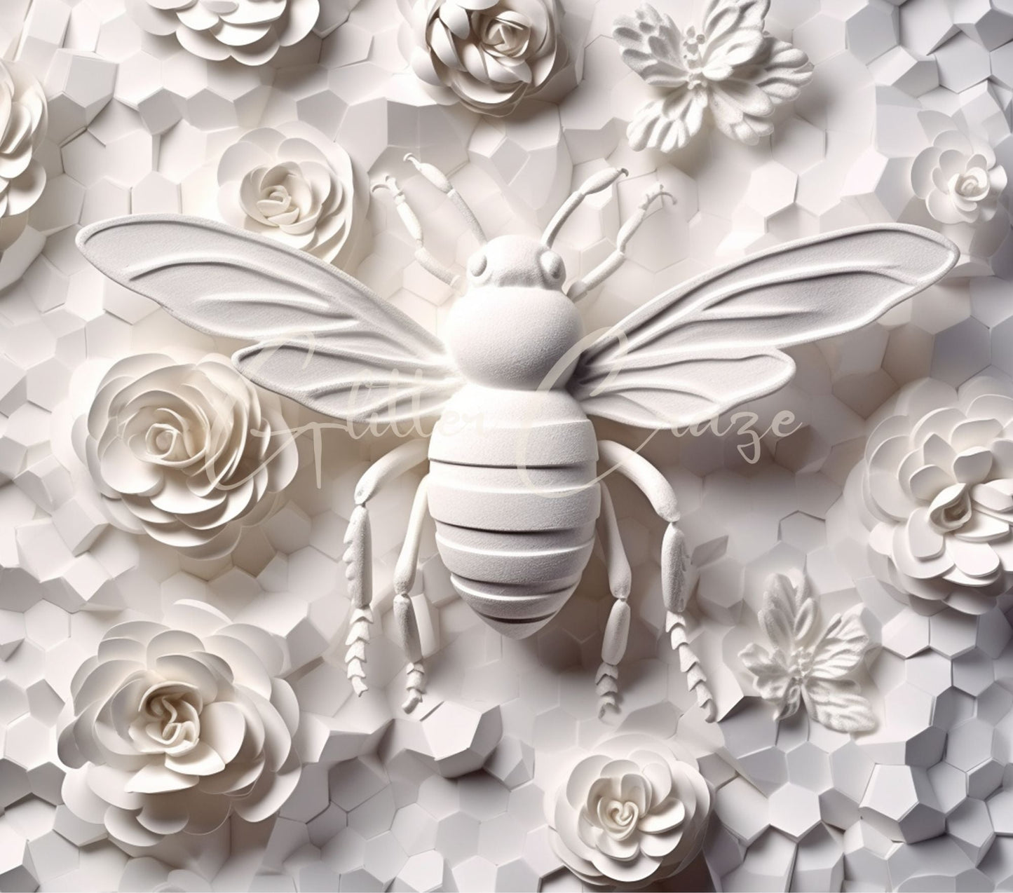 3D Bee - Adhesive Vinyl Wrap - 7 Designs